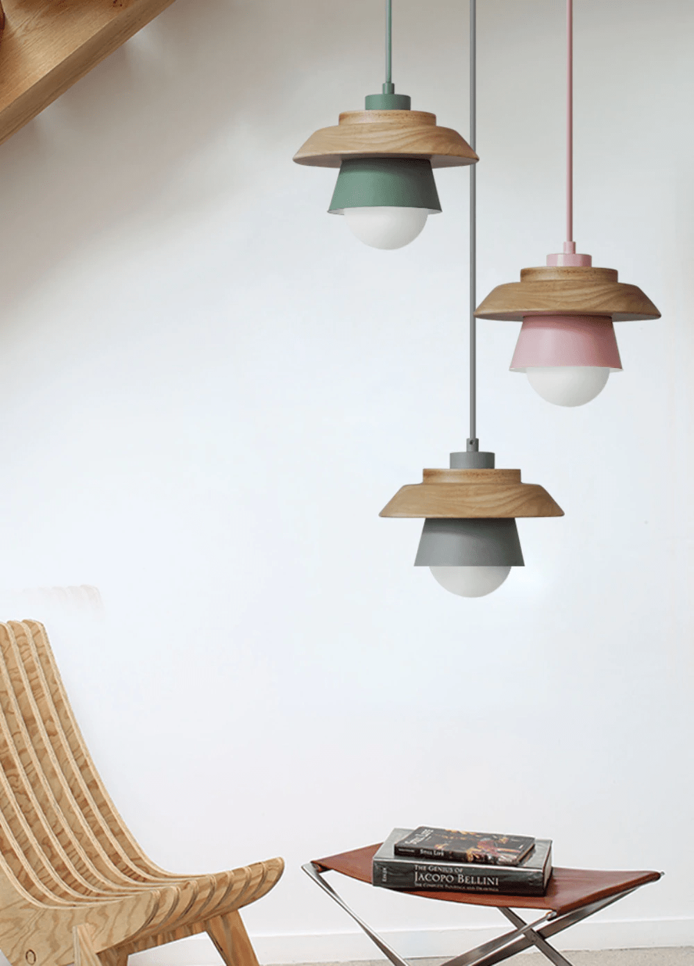 Avaya - Colorful Wood Pendant Light photo - LIGHTING Ecrudeco