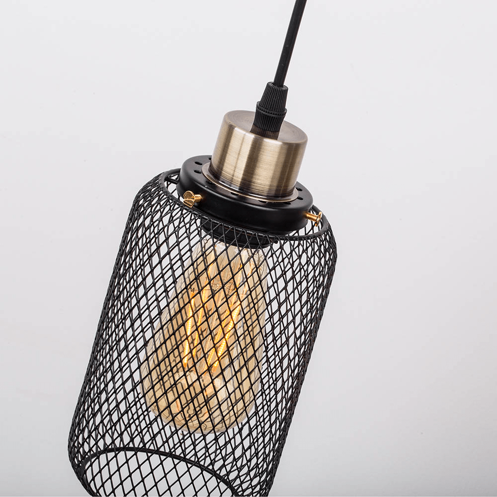 Buxton - Black&Gold Pendant Light photo - LIGHTING Ecrudeco