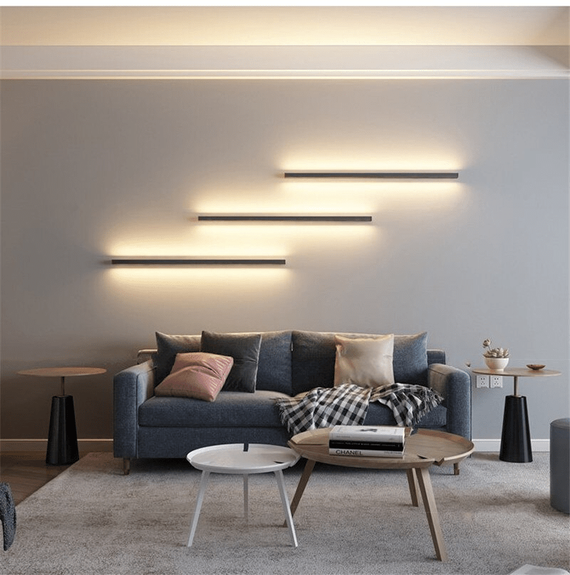 Gurveer - Long Minimalist Wall Lamp photo - LIGHTING Ecrudeco