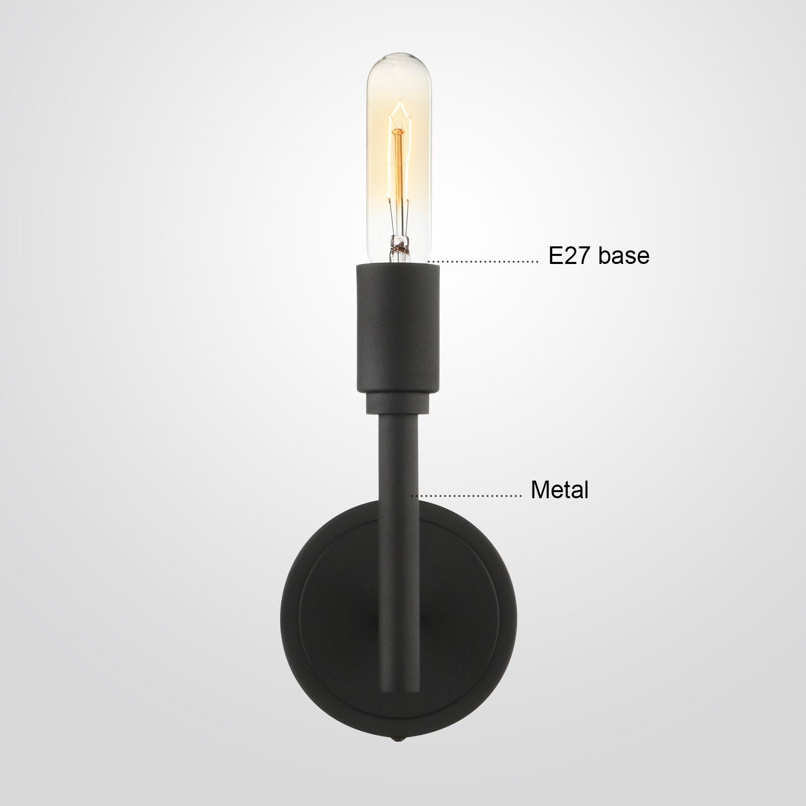 Choi - Vertical Minimalist Single Wall Lamp photo - LIGHTING Ecrudeco