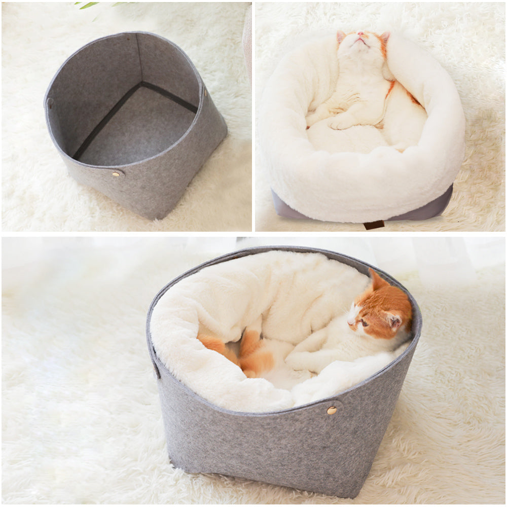Warm Cat Nest Bed photo - FURNITURE Ecrudeco
