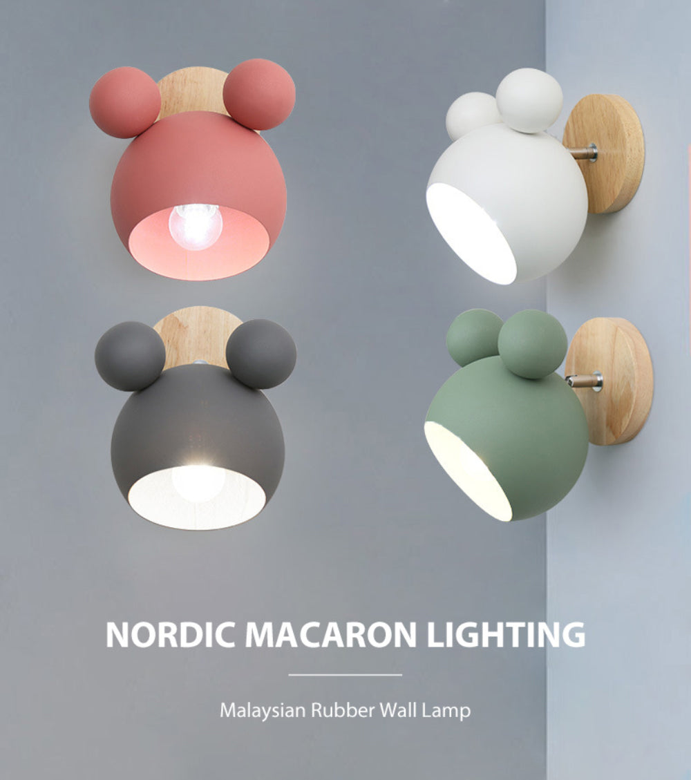 Mickey - Colorful Wood Wall Lamp