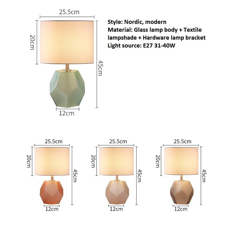 Bronwen - Geometric Table Lamp photo - LIGHTING Ecrudeco