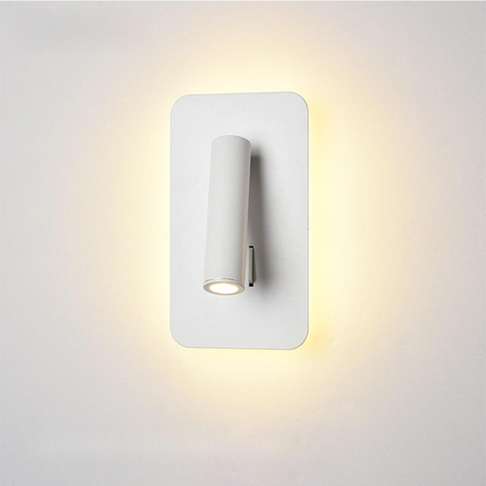 Melvin - LED Reading Wall Lamp (3W + 6W) photo - LIGHTING Ecrudeco