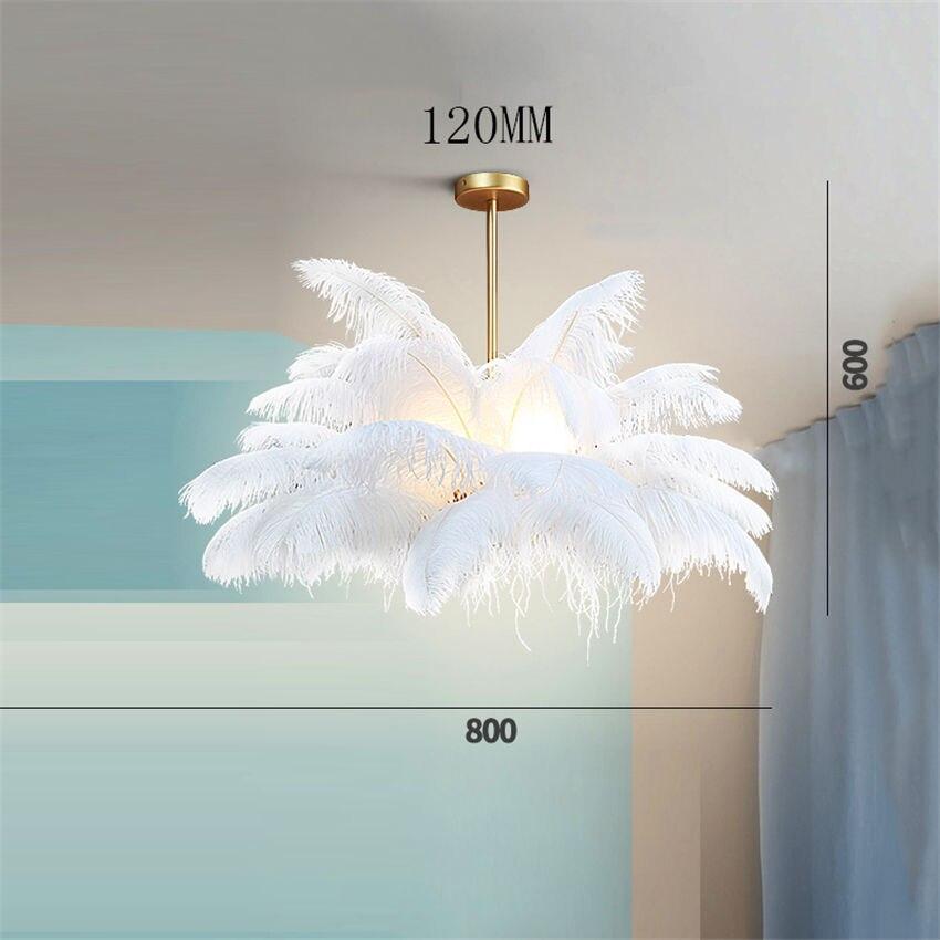 Benas - Feather Pendant Light photo - LIGHTING Ecrudeco
