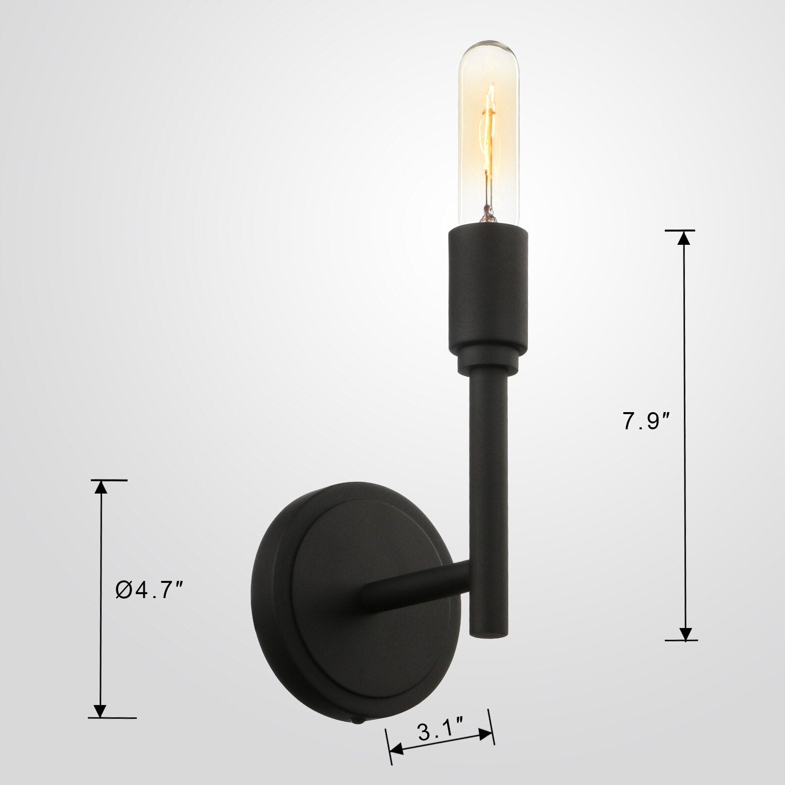 Choi - Vertical Minimalist Single Wall Lamp photo - LIGHTING Ecrudeco